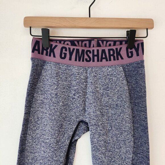 Gymshark Flex Seamless Leggings Tights Heathered Purple Active Women's S - Picture 4 of 7